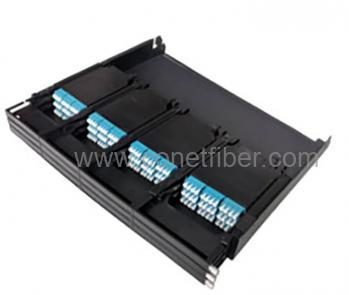 High Density 19'' 1U Sliding Fiber Optic Patch Panel